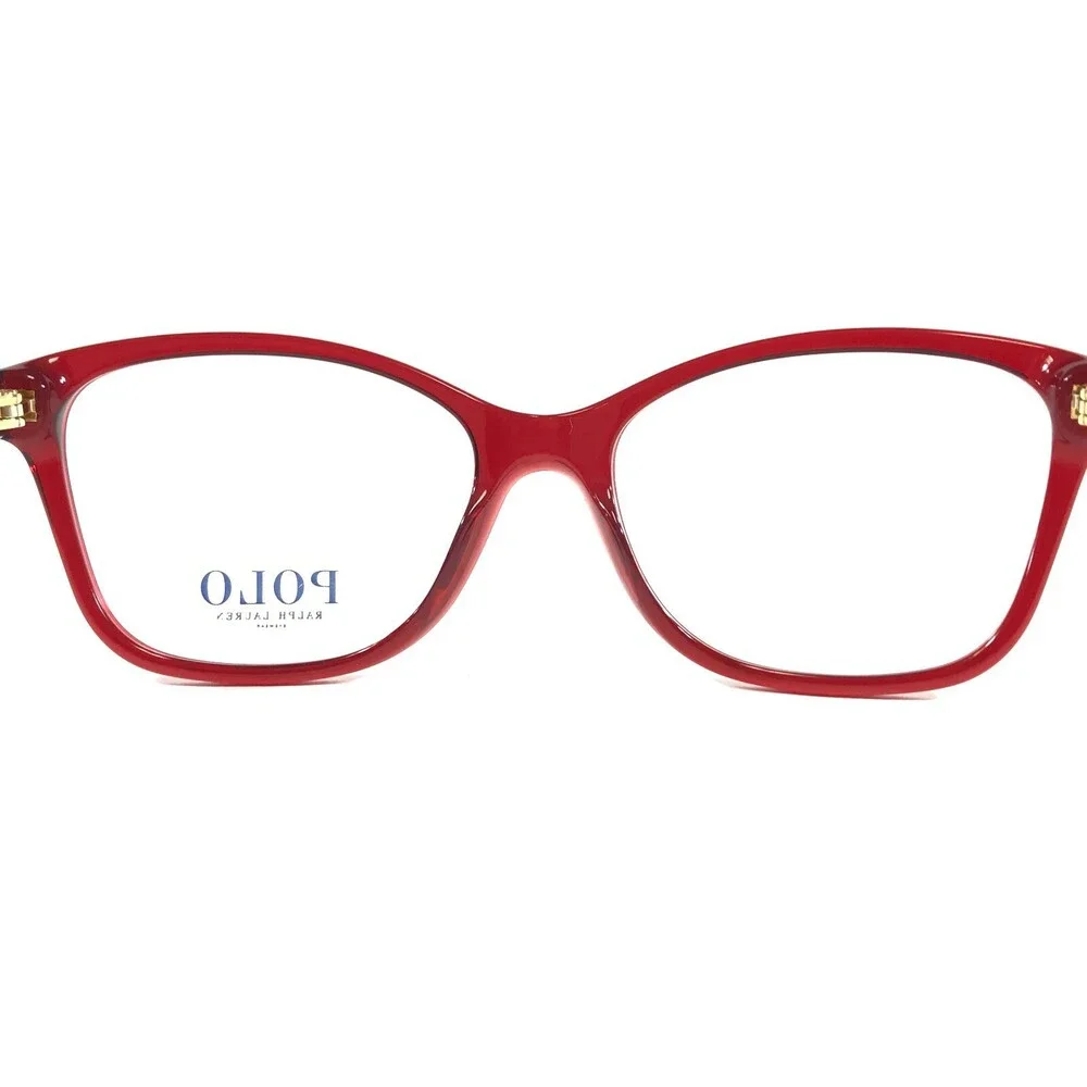 Polo Ralph Lauren Eyeglasses Frames PH 2198 5731 Clear Red Cat Eye 54-17-140